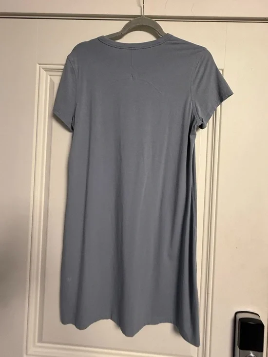 Lululemon All Yours Short Sleeve T-Shirt Dress - Blue - Size 4/6 - Picture 5 of 9